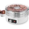 imageNutriChef Food Dehydrator Machine  Dehydrate Beef Jerky Meats Mushrooms Fruits ampamp Vegetables  Great For At Home Use  Uses HighHeat Circulation for Even Dehydration  5 Easy to Clean TraysMilky
