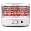imageNutriChef Food Dehydrator Machine  Dehydrate Beef Jerky Meats Mushrooms Fruits ampamp Vegetables  Great For At Home Use  Uses HighHeat Circulation for Even Dehydration  5 Easy to Clean TraysWhite