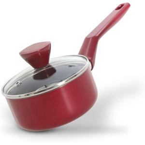 imageNutriChef Kitchen Cooking Utensils Set  Includes Soup Ladle Pasta Fork and Spatula Works with Model NCCWA13Red