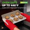 imageNutriChef 3 Piece Nonstick Cookie Sheets for Baking  Premium Carbon Steel Baking Pans with White Silicone Handles  Even Heat Distribution PFOAPFOSPTFE Free Easy to Clean  Cream Marble NCBKT3CMMarble Cream