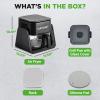 imageNutriChef 4 QT Air Fryer ampamp Grill  71 Preset Cook Modes  Transparent Fry Bowl for Best Cooking Results  Cook Shrimp Steak Fries Wings ampamp More  4 QT Glass Air Fryer ampamp 12 QT Grill  BlackBlack
