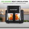 imageNutriChef 4 QT Air Fryer ampamp Grill  71 Preset Cook Modes  Transparent Fry Bowl for Best Cooking Results  Cook Shrimp Steak Fries Wings ampamp More  4 QT Glass Air Fryer ampamp 12 QT Grill  BlackBlack