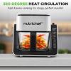 imageNutriChef 4 QT Air Fryer ampamp Grill  71 Preset Cook Modes  Transparent Fry Bowl for Best Cooking Results  Cook Shrimp Steak Fries Wings ampamp More  4 QT Glass Air Fryer ampamp 12 QT Grill  BlackWhite