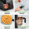 imageNutriChef 4 QT Air Fryer ampamp Grill  71 Preset Cook Modes  Transparent Fry Bowl for Best Cooking Results  Cook Shrimp Steak Fries Wings ampamp More  4 QT Glass Air Fryer ampamp 12 QT Grill  BlackBlack
