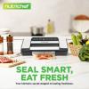 imageNutriChef Automatic Food Vacuum Sealer Machine  Electric Air Sealing Preserver with 5 Reusable Bags LED Controls HighPower Suction for Dry ampamp Moist Foods Stainless Steel HousingStainless Steel