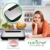 imageNutriChef Automatic Food Vacuum Sealer Machine  Electric Air Sealing Preserver with 5 Reusable Bags LED Controls HighPower Suction for Dry ampamp Moist Foods Stainless Steel HousingSilver