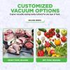 imageNutriChef Automatic Food Vacuum Sealer Machine  Electric Air Sealing Preserver with 5 Reusable Bags LED Controls HighPower Suction for Dry ampamp Moist Foods Stainless Steel HousingSilverBlack