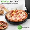 imageNutriChef Countertop Pizza Maker  1500W NonStick Electric Pizza Cooker  Make 12quot Personal Pizzas Eggs Toast ampamp More  CoolTouch Handles Compact ampamp SpaceSaving  Temp Range 175400F  RedBlack