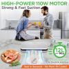 imageNutriChef Vacuum Sealer For Food  Automatic Air Sealing Machine for Dry ampamp Moist Foods LED Touch Controls Includes Vacuum Bags Hose ampamp Wine Stopper High Suction PowerSilver