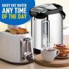 imageNutriChef Water Boiler and Hot Water Dispenser 8L Electric Beverage Dispenser with Safety Lock Lid NonDrip Tap Warm Function Food Grade Stainless Steel Home ampamp Commercial Use 19quotx9quotx9quot Silver53 Quarts