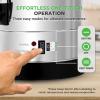 imageNutriChef Water Boiler and Hot Water Dispenser 8L Electric Beverage Dispenser with Safety Lock Lid NonDrip Tap Warm Function Food Grade Stainless Steel Home ampamp Commercial Use 19quotx9quotx9quot Silver137 Quarts