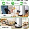 imageNutriChef Water Boiler and Hot Water Dispenser 8L Electric Beverage Dispenser with Safety Lock Lid NonDrip Tap Warm Function Food Grade Stainless Steel Home ampamp Commercial Use 19quotx9quotx9quot Silver201 Quarts