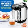 imageNutriChef Water Boiler and Hot Water Dispenser 8L Electric Beverage Dispenser with Safety Lock Lid NonDrip Tap Warm Function Food Grade Stainless Steel Home ampamp Commercial Use 19quotx9quotx9quot Silver32 Quarts