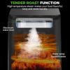 imageNutrichef Electric Air Fryer Tenderizer 63 Quart  121 Preset Cooking Functions  Includes Tenderizing Function  Digital Display  Transparent Window For Best Cooking Results  Black