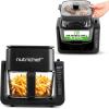 imageNutriChef 4 QT Air Fryer ampamp Grill  71 Preset Cook Modes  Transparent Fry Bowl for Best Cooking Results  Cook Shrimp Steak Fries Wings ampamp More  4 QT Glass Air Fryer ampamp 12 QT Grill  BlackBlack