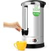 imageNutriChef Water Boiler and Hot Water Dispenser 8L Electric Beverage Dispenser with Safety Lock Lid NonDrip Tap Warm Function Food Grade Stainless Steel Home ampamp Commercial Use 19quotx9quotx9quot Silver201 Quarts