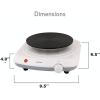 imageNutriChef Electric Countertop Single Food BurnerBuffet Hot Plate Dish Warmer with Adjustable TempLED LightUse with Stainless SteelCast IronMagnetic CookwaresHomeCampingPKST11