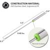 imageNutriChef 12pcs Fondue Dipping Fork Skewers  Stainless Steel wMultiColored HeatResistant Handles  Perfect for Fruits Vegetables Cheese Chocolate Marshmallows and More PRTPKFONDSTK12