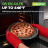 imageNutriChef 3Piece Pizza Tray Set with Silicone Handles  Round Nonstick Pizza Pan with Perforated Holes Durable Carbon Steel Small Medium Large Sizes  Ideal for Crispy Evenly Baked Pizzas Gray3 Pack