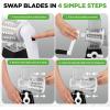 imageNutrichef 3 in 1 Cheese Grater ampamp Shredder  Strong Suction Base Rotary Handle with Safety Lock  Includes Hand Crank ampamp 3 Drum Blades for 3 Textures Fine Medium ampamp Strips  Black