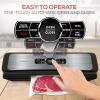 imageNutrichef PKVS45STS Upgraded Sealer Vacuum Air Sealing System for Food Preservation wStarter Kit  Compact Design Lab Tested  Dry ampamp Moist Mode AutomaticSilver