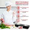 imageNutrichef PKVS45STS Upgraded Sealer Vacuum Air Sealing System for Food Preservation wStarter Kit  Compact Design Lab Tested  Dry ampamp Moist Mode AutomaticSilver