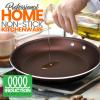 imageNutriChef 12 Nonstick Frying Pan Durable Aluminum Fry Pan with HeatResistant Lacquer and EasyClean Non Stick Coating Induction Compatible Frying Pan for Gas Electric ampamp Ceramic Cooktops Black
