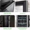 image:imageNutriChef 27 Bottle Wine Fridge  Dual Zone Wine Chiller  Adjustable Temperature 41F to 64F  Ultra Quiet Operation  Wine Cooler For Home amp Office  Free Standing 43x11x23 IN  Black