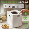 image:imageNutriChef 4 Quart Electric Kitchen Composter  Smart Countertop Composter Includes 2 Odorless Carbon Filters  Electric Compost Bin for Indoor Use  3 Volume Based Modes Small Medium amp Large  White
