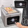 image:imageNutriChef Automatic Vacuum Sealer for Food 350W CommercialGrade Stainless Steel Food Vacuum Sealer for Meat Vegetables amp Sous Vide 8L Adjustable Chamber Includes 10 Reusable Bags 18 x 14 x 14