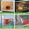 image:imageNutriChef 1 Cup Glass Measuring Cup with Lid 8 oz  HeatResistant Borosilicate Liquid Measure Cup with EasyRead Scale for Cooking Baking and Food Storage Dishwasher and Freezer Safe