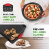 image:imageNutriChef 3Piece Cookie Sheets for Baking NonStick Baking Pans Set with Silicone Handles Stackable Oven Trays in Small Medium amp Large Sizes for Professional and Everyday Use 2026 Edition10Piece Set