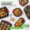 image:imageNutriChef 3Piece Cookie Sheets for Baking NonStick Baking Pans Set with Silicone Handles Stackable Oven Trays in Small Medium amp Large Sizes for Professional and Everyday Use 2026 Edition6Piece Set