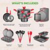image:imageNutriChef 3Piece Cookie Sheets for Baking NonStick Baking Pans Set with Silicone Handles Stackable Oven Trays in Small Medium amp Large Sizes for Professional and Everyday Use 2026 Edition21Piece Set