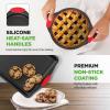 image:imageNutriChef 3Piece Cookie Sheets for Baking NonStick Baking Pans Set with Silicone Handles Stackable Oven Trays in Small Medium amp Large Sizes for Professional and Everyday Use 2026 Edition6Piece Set