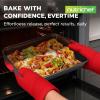 image:imageNutriChef 3Piece Cookie Sheets for Baking NonStick Baking Pans Set with Silicone Handles Stackable Oven Trays in Small Medium amp Large Sizes for Professional and Everyday Use 2026 Edition6Piece Set
