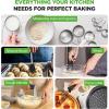 image:imageNutriChef 3Piece Cookie Sheets for Baking NonStick Baking Pans Set with Silicone Handles Stackable Oven Trays in Small Medium amp Large Sizes for Professional and Everyday Use 2026 Edition42Piece Set