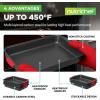image:imageNutriChef 3Piece Cookie Sheets for Baking NonStick Baking Pans Set with Silicone Handles Stackable Oven Trays in Small Medium amp Large Sizes for Professional and Everyday Use 2026 Edition10Piece Set