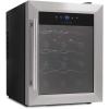 image:imageNutriChef 12 Bottle Thermoelectric Wine Cooler  Chiller  Counter Top Red And White Wine Cellar  FreeStanding Refrigerator Quiet Operation Fridge  Stainless Steel  PKTEWC125