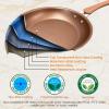 image:image3 Pcs Nonstick Fry Pan Set  HighQuality NonStick Basic Kitchen Cookware Set PFOAPFOS Free Compatible with Models NCCW14S and NCCW20S  NutriChef NCW14FP3SGold