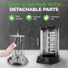 image:imageNutriChef Countertop Vertical Rotating Oven  Rotisserie Shawarma Machine Kebob Machine Stain amp Heat Resistant Door amp Energy Efficient Includes Kebob Rack with 7 Skewers PKRTVG34