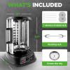 image:imageNutriChef Countertop Vertical Rotating Oven  Rotisserie Shawarma Machine Kebob Machine Stain amp Heat Resistant Door amp Energy Efficient Includes Kebob Rack with 7 Skewers PKRTVG34