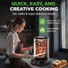 image:imageNutriChef Countertop Vertical Rotating Oven  Rotisserie Shawarma Machine Kebob Machine Stain amp Heat Resistant Door amp Energy Efficient Includes Kebob Rack with 7 Skewers PKRTVG34