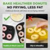 image:imageNutriChef Donut Mold  Nonstick Carbon Steel Donut Pan for Baking  6Cavity Tray with Bagel Mold Design  Oven Safe up to 450F  Stainless Steel 125 x 85 Inch Bakeware  Black2 Pan