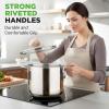 image:imageNutriChef 2Quart Stainless Steel Saucepan  188 Food Grade Heavy Duty Cookware Sauce Pot Stew Pot Simmering Pot Kitchenware wSee Through Lid Dishwasher Safe For Induction Gas Ceramic CooktopsStainless Steel