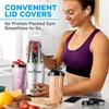 image:imageNutriChef Personal Electric Single Serve Blender  1200W Professional Kitchen Countertop Mini Blender Shakes and Smoothies w Pulse Blend Convenient  Portable 10 amp 24 Oz Cups  NutriChef NCBL12Stainless