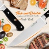 image:imageNutriChef 13 Piece Kitchen Knife Set  German Stainless Steel Kitchen Precision Knives Set w 6 Steak Knives amp Bonus Scissors Wooden Block Stand wSharpener  Slicing Chopping Dicing  NCKNS13