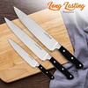 image:imageNutriChef 13 Piece Kitchen Knife Set  German Stainless Steel Kitchen Precision Knives Set w 6 Steak Knives amp Bonus Scissors Wooden Block Stand wSharpener  Slicing Chopping Dicing  NCKNS13