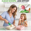image:imageNutriChef Heated Ice Cream Scoop  Rechargeable Heating Scooper with 4 Adjustable Temperatures  Heating Time 3040 seconds to reach 104F  Best for Gelato Frozen Yogurt Sorbet amp More  Green