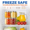 image:imageNutriChef 16 Pack Mason Jars 16 oz with Lids Wide Mouth Airtight Seal Freeze Safe Durable Glass Silver Screw Lids for Meal Prep Jam Honey and Wedding Gifts Leakproof amp Dishwasher Safe Glass Jars16 Pack
